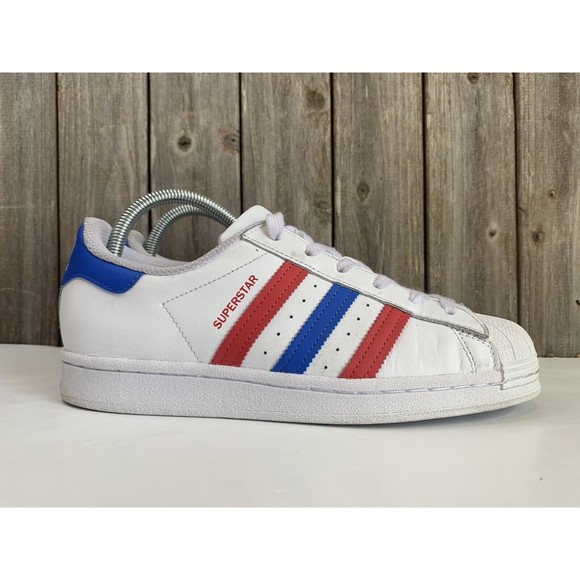 adidas Other - Adidas Originals Superstar Red, White, & Blue Mens Shoe Size 6.5 US